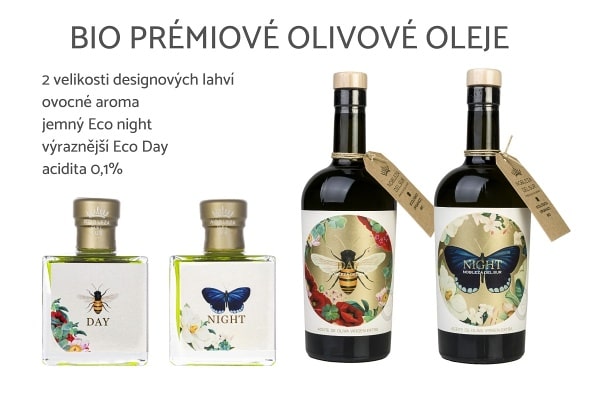 BIO prémiové extra panenské olivové oleje Nobleza del Sur Eco Day a Eco Night